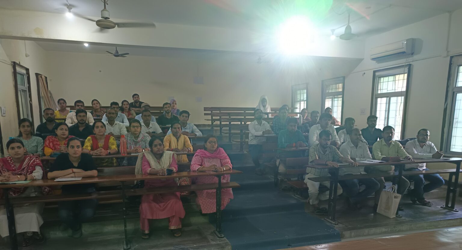 Classroom before complaint – students, no facilities